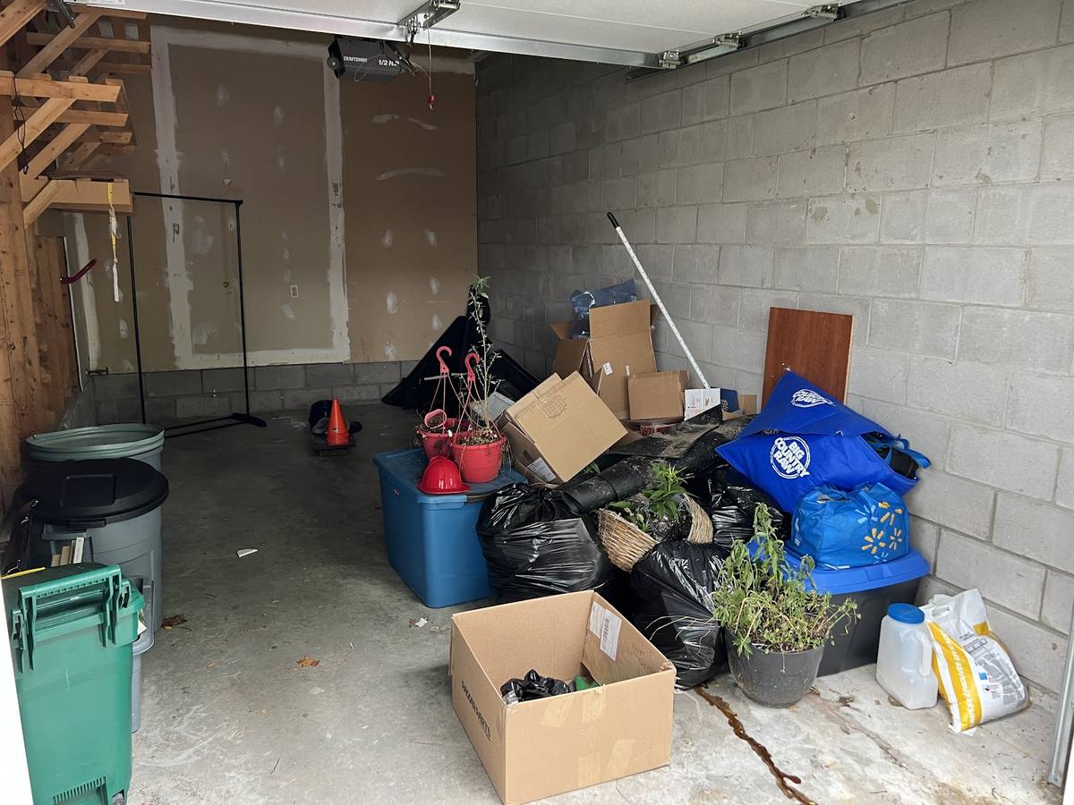Household items collected during a cleanout